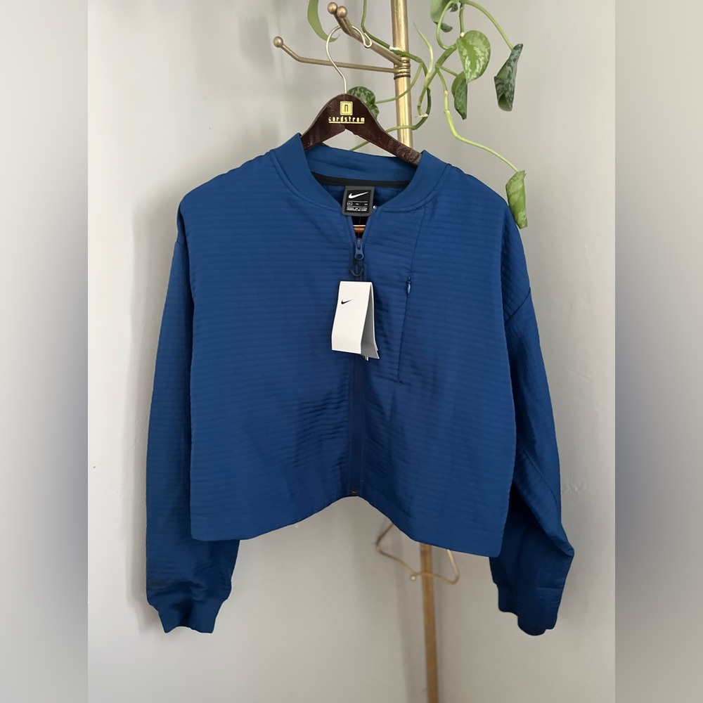 Nike Blue Crew Neck Zip Jacket ~ Size XL